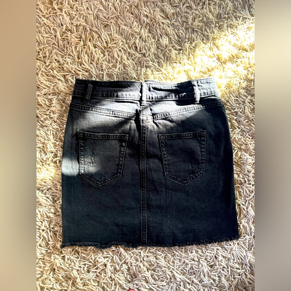 Wild Fable Size 00 Black Denim Skirt